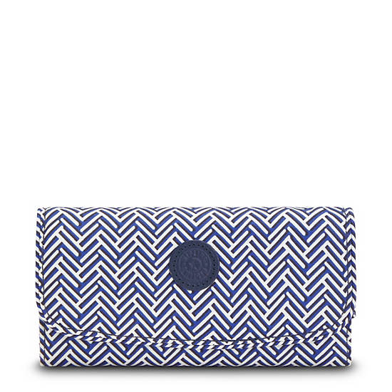 Carteras Kipling Money Land Printed Snap Wallet Azules | MX 2181QM